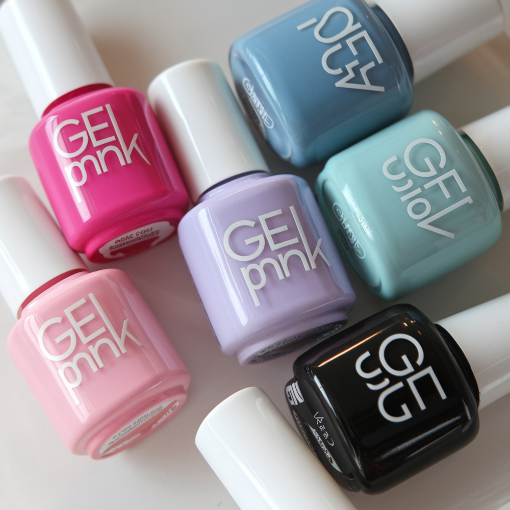 gel polish 6 colors detail
